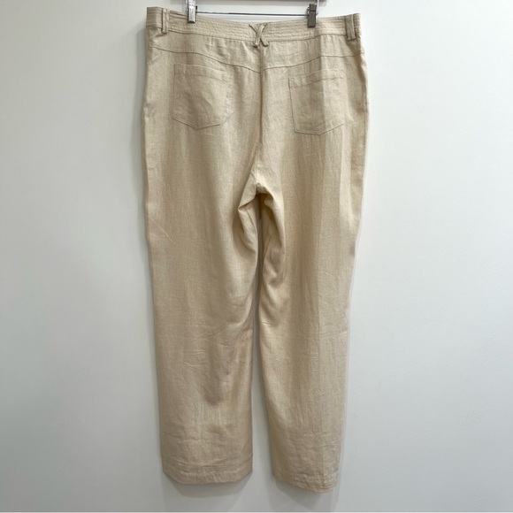 Ellen Orton linen blend reversible pants set tan black jacket plus size 1X - Picture 10 of 16